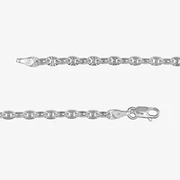 Made in Italy Womens Sterling Silver Inch Link Chain Necklace