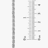 Made in Italy Unisex Adult Sterling Silver 30 Inch Rope Chain Necklace