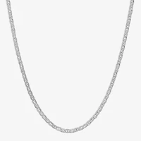 Made in Italy Womens Sterling Silver 20 Inch Link Chain Necklace