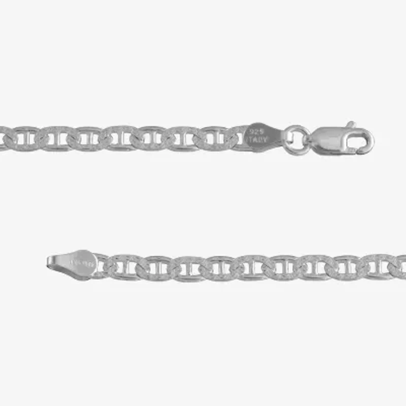 Made in Italy Womens Sterling Silver 20 Inch Link Chain Necklace