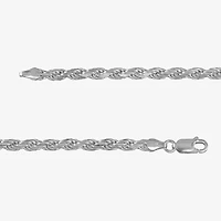 Made in Italy Sterling Silver 20" 3.75mm Rope Chain Necklace