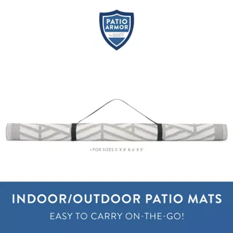 Patio Armor By Surefit Brecken Weather Resistant Outdoor Rectanglular Area Rug