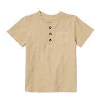 Okie Dokie Toddler & Little Boys Henley Neck Short Sleeve T-Shirt