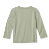 Okie Dokie Toddler & Little Boys Crew Neck Long Sleeve Regular Fit Graphic T-Shirt