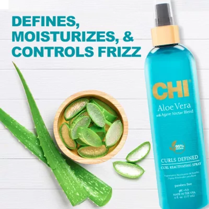 Chi Aloe Vera With Agave Curl Reactivating Styling Product - 6 oz.