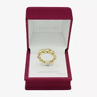 Sparkle Allure Open Womens 4MM 14K Gold Over Brass Band