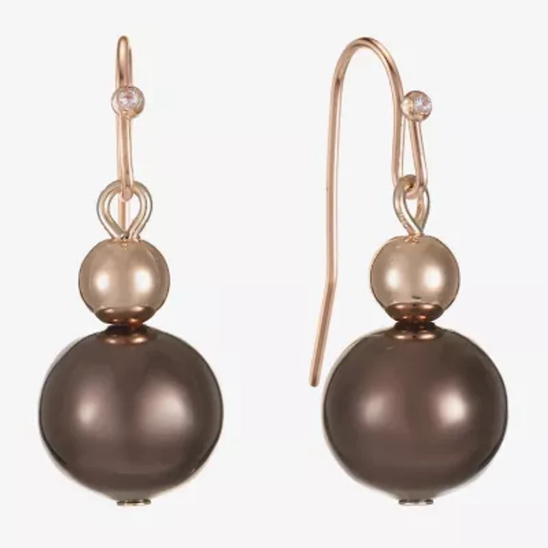 Liz Claiborne Womens Round Drop Earrings