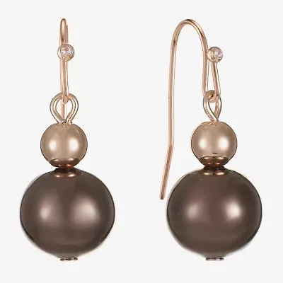 Liz Claiborne Womens Round Drop Earrings