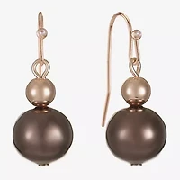 Liz Claiborne Womens Round Drop Earrings