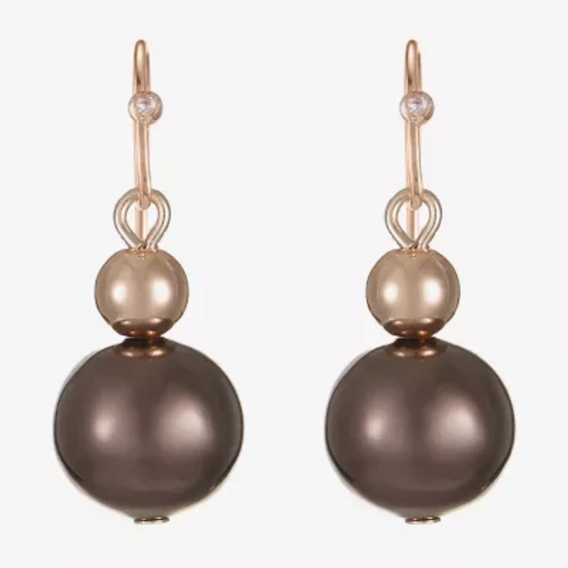 Liz Claiborne Womens Round Drop Earrings