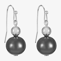 Liz Claiborne Womens Round Drop Earrings