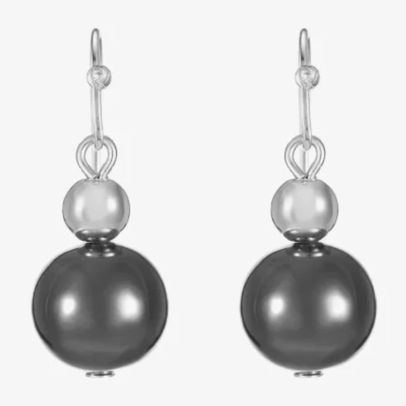 Liz Claiborne Womens Round Drop Earrings