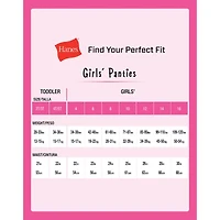 Hanes Pure Comfort Microfiber Little & Big Kid Girls 8 Pack Hipster Panty