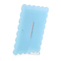 Pink Sky 5 X 7 Scallop Edge Blue Acrylic 1-Opening Tabletop Frame