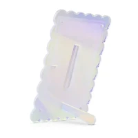 Pink Sky 4 X 6 Scallop Edge Clear Acrylic 1-Opening Tabletop Frame