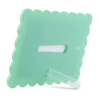 Pink Sky 4 X 6 Scallop Edge Green Acrylic 1-Opening Tabletop Frame
