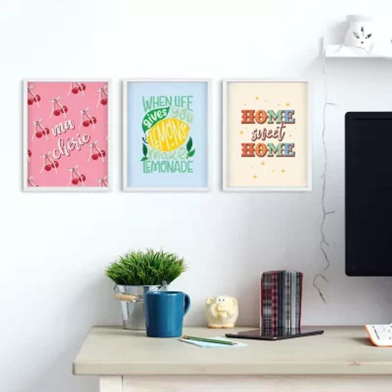 Pink Sky When Life Gives You Lemons Framed Print