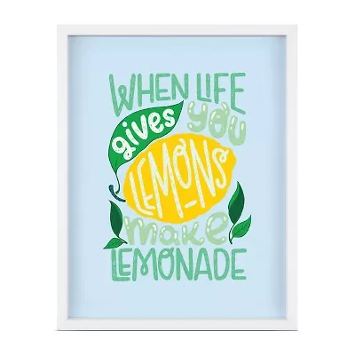 Pink Sky When Life Gives You Lemons Framed Print