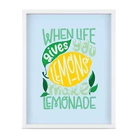 Pink Sky When Life Gives You Lemons Framed Print