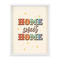 Pink Sky Home Sweet Home Framed 1-Opening Wall Frame