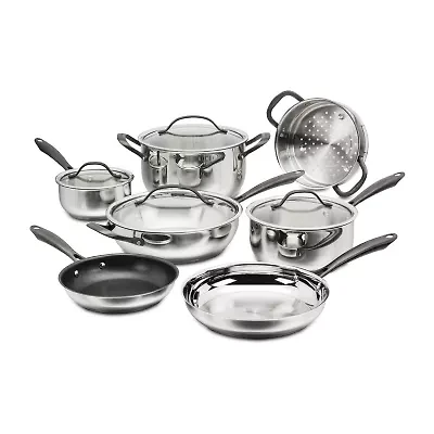 Cuisinart Pure Radiance Stainless Steel 11-pc. Cookware Set
