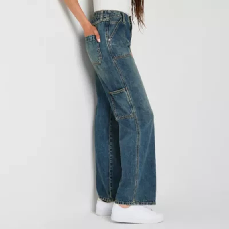 Arizona Womens Juniors Highest Rise Straight Leg Jean