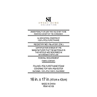 Sweet Home Collection™ Houndstooth Stitch U Shaped Memory Foam 17" x 16" Chair Cushions