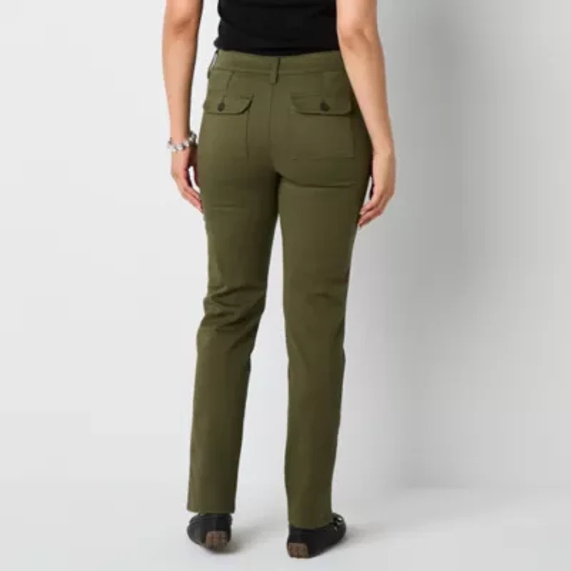 Liz Claiborne Sara Womens Mid Rise Skinny Fit Slim Fit Jean