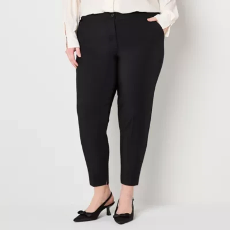 Worthington Plus Womens Ankle Pant
