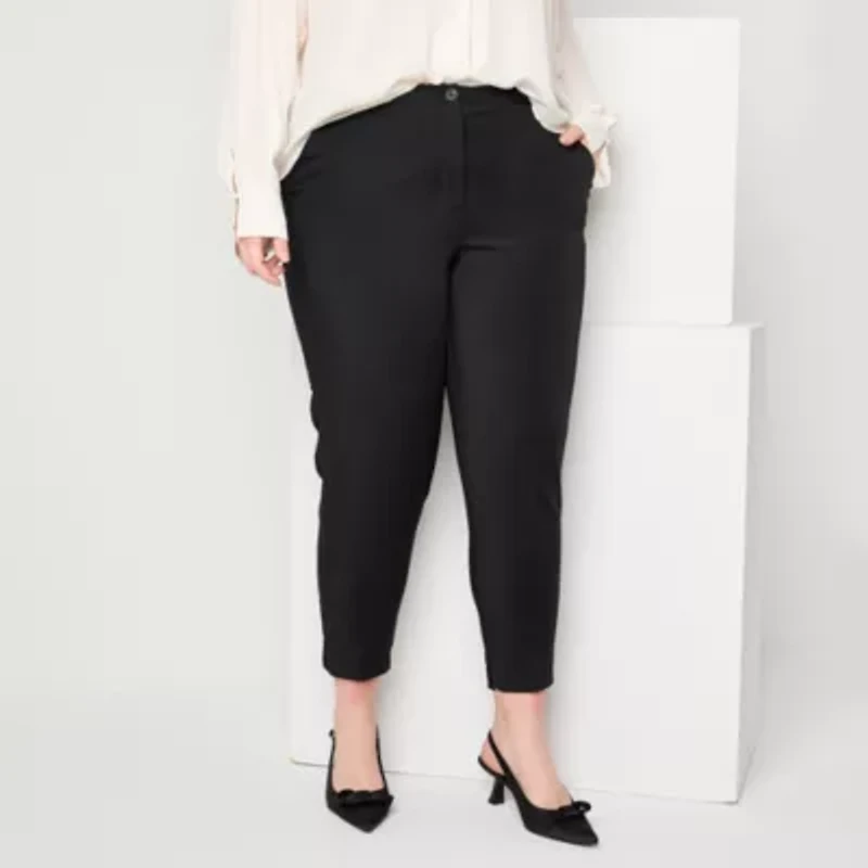 Worthington Plus Womens Ankle Pant