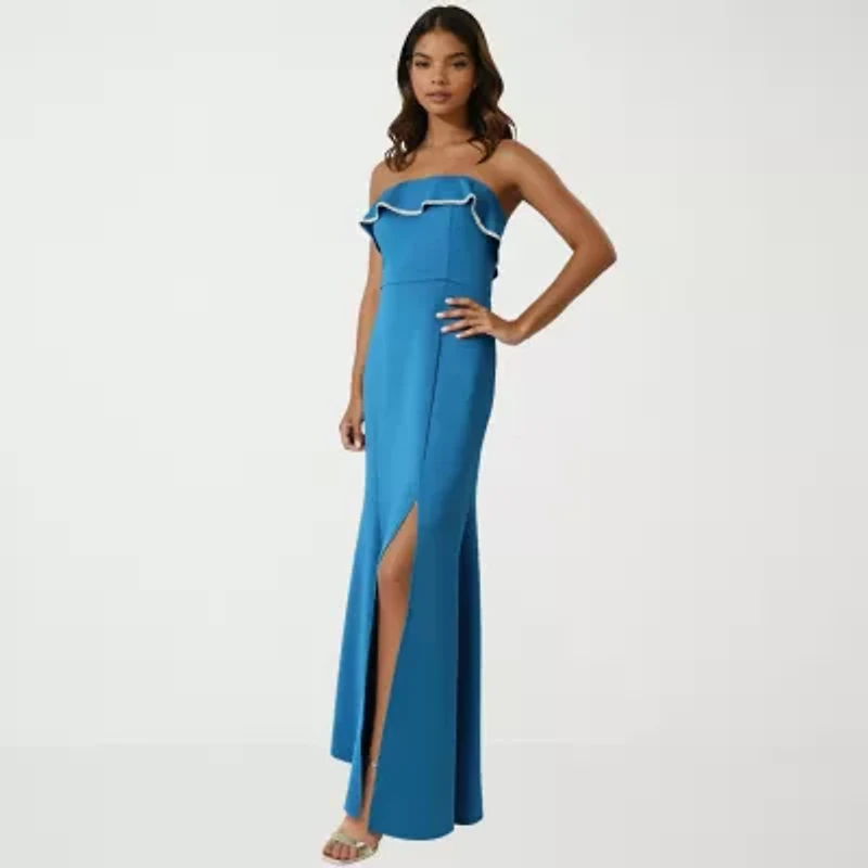 Rene by Ruiz Collection Womens Sleeveless Evening Gown