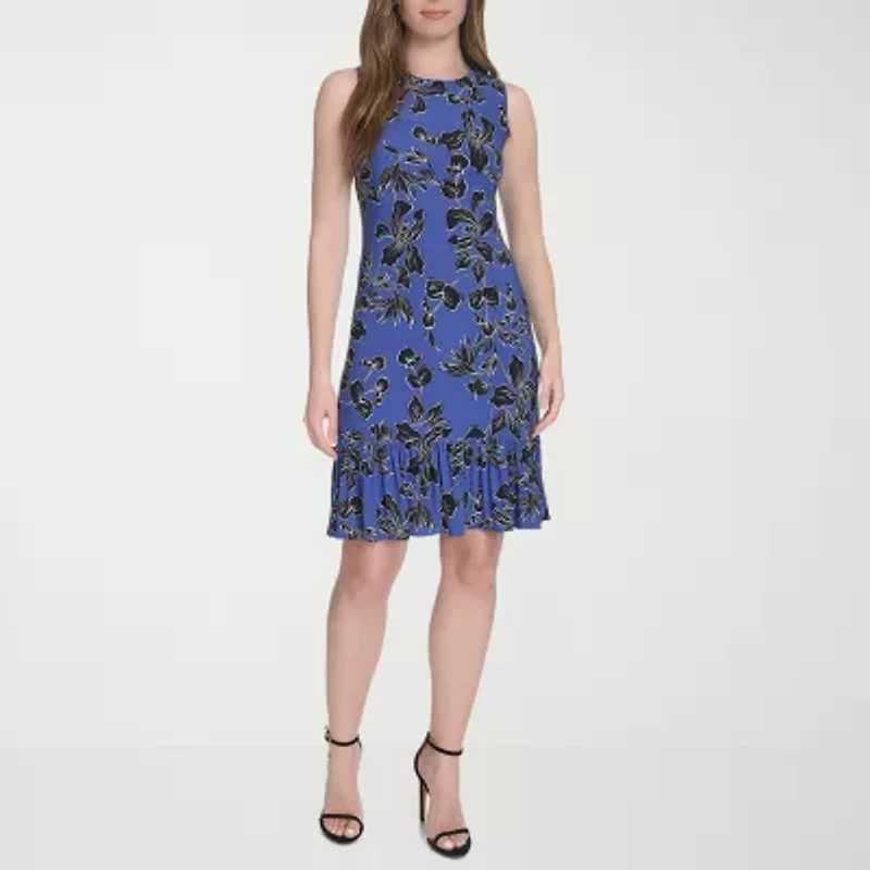 Marc New York Womens Sleeveless Floral Shift Dress