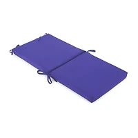 Turquoise Sun Solid Ink Patio Chair Cushion