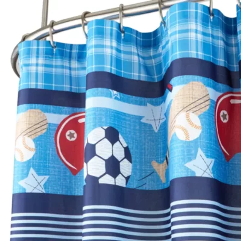 INK+IVY Kids All Star Sports Shower Curtain