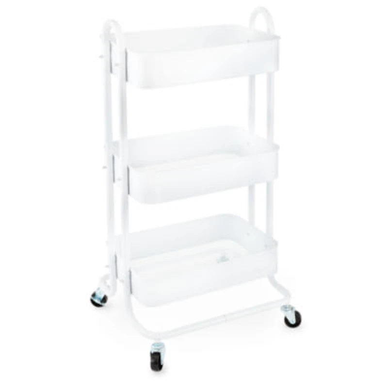 Home Expressions 3 Tier Rolling Shelf Cart