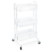 Home Expressions 3 Tier Rolling Shelf Cart