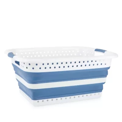 Home Expressions Collapsable Collapsible Laundry Basket