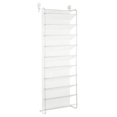 Home Expressions Over The Door 10-Shelf Metal Shoe Rack
