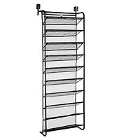 Home Expressions Over The Door 10-Shelf Metal Shoe Rack