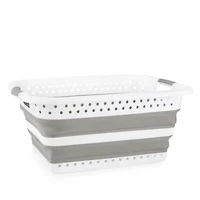 Home Expressions Collapsable Collapsible Laundry Basket