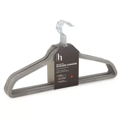 Home Expressions Flocked 10-pc. Hangers