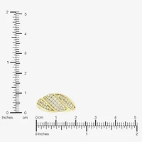 (H-I / Si1) Womens 3/8 CT. T.W. Lab Grown White Diamond 14K Gold Over Silver Band