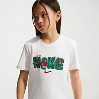 Nike Big Kid Unisex Crew Neck Short Sleeve Regular Fit Graphic T-Shirt