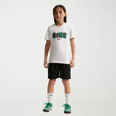 Nike Big Kid Unisex Crew Neck Short Sleeve Regular Fit Graphic T-Shirt