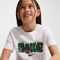 Nike Big Kid Unisex Crew Neck Short Sleeve Regular Fit Graphic T-Shirt