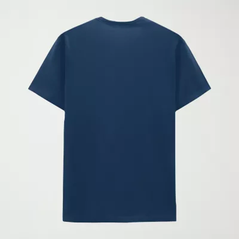 Mens Crew Neck Short Sleeve Classic Fit Big and Tall Graphic T-Shirt