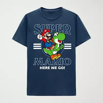 Mens Crew Neck Short Sleeve Classic Fit Big and Tall Graphic T-Shirt