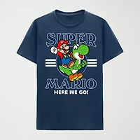 Mens Crew Neck Short Sleeve Classic Fit Big and Tall Graphic T-Shirt