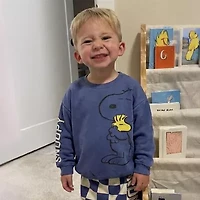Grayson Little Toddler Boys Snoopy 2-pc. Short Set