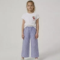 Grayson Little Toddler Girls Wide Leg Relaxed Fit Pull-On Pant